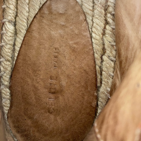 Celine Red Pony Hair Slip On Espadrille Flats Sz 38 - Picture 5 of 7